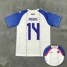 [48-Hour Shipping] Haiti National Team 2026-2027 Season Away White And Blue Short-Sleeved Football Jersey With Multiple Player Numbers 2 / 4 / 7 / 9 / 10 / 11 - Số 14 - Xem 12