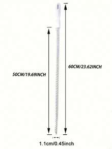 2件套软毛管道疏通刷套装 - 管道毛发收集器，便携式管道清洁工具，适用于浴室和厨房水槽，家用管道疏通剂 - 多色 - 查看 10
