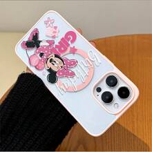 Disney.‌ What Cute Minnie Mouse Patterned Phone Case Decorated With Pink Bows And Balloons What Compatible With IPhone 17 16 15 14 13 12 And 11 Pro Models Made Of TPU With Shockproof Protection Ideal Gift For Family Friends Birthdays Holidays And Special Occasions - 粉色 - 查看 3