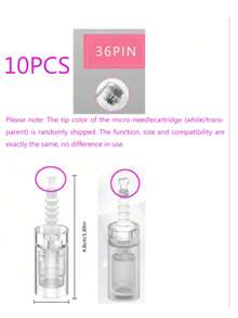 10pcs Disposable Replacement Needle Tips, 12/36/42 Pins/Round Nano 5D Bent Head Microneedle, Suitable For MYM/M5/M7/N2/A6/A1/E30, Individually Sealed Packaging - Multicolor - View 16