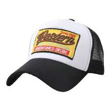 1pc Unisex Embroidered Baseball Cap, Mesh Breathable Snapback Hat, Dad Hat, Casual Sun Protection Cap For Outdoor Activities, Fishing, Hiking, Cycling, Matching Leisure Outfits - Yellow - View 10