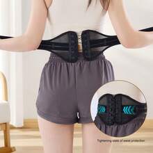Đai hỗ trợ eo điều chỉnh được (1 chiếc) - Hỗ trợ lưng và cột sống, thích hợp cho tập thể dục, chạy bộ, chơi golf và các công việc năng động như nhân viên y tế, dùng được cho cả nam và nữ. - màu đen - Xem 10