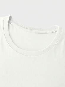 - Short-Sleeved, Crew-Neck Shirt With A Pure Print, Featuring The Design "Summer Life Three Chapters Love Life Travel" - YGW - White - View 3