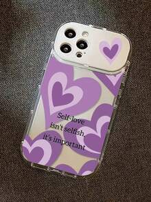 Custodia protettiva morbida dipinta compatibile con iPhone 15 Promax, 13, 14, X, 12, 14, cover a specchio con supporto, in TPU trasparente con cuore dipinto, antiurto, per iPhone 17pro/17Air /17/17promax 16/11/16pro/16plus/16promax/16e/15Promax/13/14/12/XS/XR/7G/8PXR /7/8 - Multicolore - Visualizzare 4