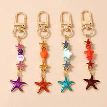 1pc Fashionable Starfish Summer Style Versatile Minimalist Luxury Bag Charm - Multicolor - View 1