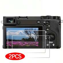 2pcs Camera Screen Protector Film For R6/R6 Mark II/R7/SX740 HS/SX730 HS/G7X3/M200/850D/R50/R8/G7X2/G5X2/EOS RP/G9X/G5X/G9X2, 2.5D Curved Edge, 0.3mm Thickness, Outdoor Sports Handheld Camera, One-Key Paste, Effectively Protect Camera Safety And Prevent Damage - 2 Transparent - View 2