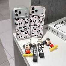 This Disney Mickey Mouse Pattern Lanyard Phone Case Features A Strong Magnetic Closure And Full Coverage Of Acrylic And TPU Material. It's Shockproof, Lightweight, And Suitable For IPhone17/16/11/13/15/15 Plus/15 Pro/15 Pro Max/12/14 Pro Max/11 Pro Max/12 Pro/12 Pro Max/13. It's A Popular Birthday Gift, Business Gift, Durable, Stain-Resistant, And Fingerprint-Resistant New Phone Case For Men And Women. It Also Includes A Mickey Mouse Phone Case And Mickey Mouse Doll Bracelet. Compatible With SamsungGalaxy S20, S21, S22, S23, And S24 Series. It's The Perfect Gift For Friends And Family. This Stylish Phone Case Is Fun, Lightweight, And Durable. IPhone17 Pro Max Phone Case, Minnie Phone Case. - Trong sáng - Xem 3