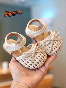 2026 New Fashion Girls Sandals, Children's Minimalist Versatile Sandals, Suitable For Daily Wear, Parties, Play, And Vacation In Summer - Beige - View 3