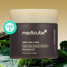 Medicube 1瓶 150g Deep Vita C 煥膚棉片，提亮暗沉膚色，適合日常臉部護理，溫和去角質保養棉片 - 2024 深維他C棉片150g(70片) - 查看 8
