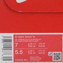 耐克女士 W NIKE SHOX TL 休闲运动鞋，低帮 IH2559-001 - 黑色 - 查看 6