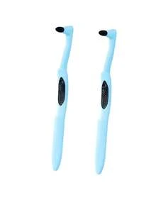 Removedor Manual de Manchas nos Dentes, Raspador de Tártaro, Ferramenta de Clareamento Dental, Bastão de Limpeza de Manchas nos Dentes, Limpador Profissional de Polimento e Clareamento Dental, Dispositivo Manual de Limpeza Dental, Removedor de Manchas nos Dentes, Apagador de Placa Dental, Escova de Limpeza de Manchas nos Dentes, Ferramenta de Micro-Abrasão Dental para Remover Manchas de Tabaco, Chá, Tártaro e Cálculo, Reutilizável e Lavável com Água - Multicolorido - Visão 17