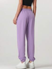 Spring/Autumn Essential, Multiple Styles Of Sports Casual Pants Available, Comfortable And Versatile, Slimming Fit, Multi-Functional Casual Outdoor Jogging Pants - Violet Purple - View 5