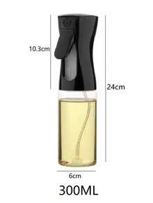 Bình xịt dầu bằng nhựa, 200/300 ml, dùng để nấu ăn, nướng bánh, chiên rán, nêm gia vị, chiên ngập dầu, làm salad, dụng cụ phục vụ ăn uống trong nhà bếp và nhà hàng, đồ dùng bàn ăn, bình đựng gia vị, bình có vòi bơm. - Xem 15