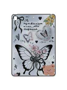 1 chiếc ốp lưng bảo vệ máy tính bảng màu đen mờ, chống sốc toàn thân bằng silicon mềm, thiết kế nữ tính nhẹ nhàng theo phong cách Ins, tương thích với iPad. - màu đen - Xem 44