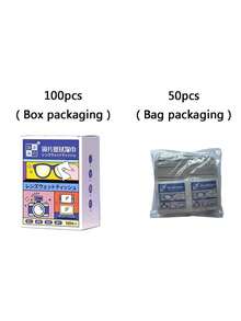 100pcs Disposable Anti-Fog Lens Cleaning Wet Wipes, Also Suitable For Cleaning Smartphone, Camera Screens - Multicolor - View 8