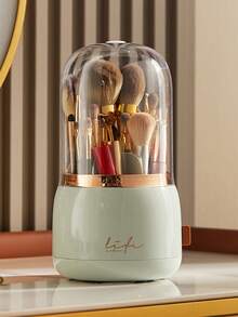 旋转化妆刷收纳笔筒，带盖化妆品收纳盒，大容量桌面收纳盒 - 收納盒 - 查看 9
