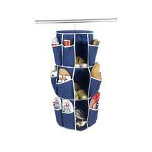 Avilia Porta Scarpe Rotondo Appendiabiti 3 Piani - Blu - Visualizzare 2