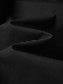 Jaket Kasual Berkerudung Resleting untuk Pria Ukuran Besar, Pakaian Sehari-hari Serbaguna, Musim Semi/Gugur - Hitam - View 3