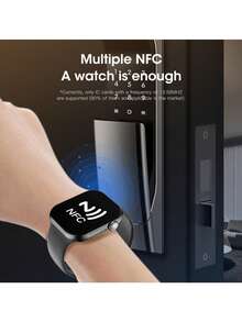 Microwear 2.06英寸高清触摸屏智能手表，男女通用，支持蓝牙通话、全天候心率和睡眠监测、运动和健康追踪、计步器智能手表，兼容安卓/iOS手机 - 查看 9