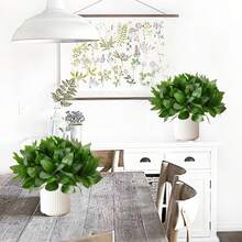 1 pièce Plantes vertes artificielles, plantes artificielles, convient pour les mariages, les maisons, les restaurants, les chambres à coucher, les décorations de vase, les festivals et les fêtes d'anniversaire, les décorations de mariage, les fleurs, les cadeaux de la Saint-Valentin, les matériaux DIY du Nouvel An, les plantes artificielles, les décorations de printemps, les chambres, les bureaux, les décorations de jardin, les décorations intérieures, les cadeaux de la Saint-Valentin, les cadeaux de remise des diplômes - Vert - Voir 7
