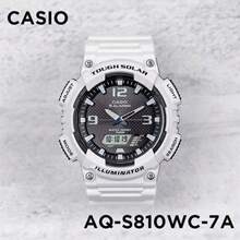 Đồng hồ Casio AQ-S810 năng lượng mặt trời, máy quartz, chống nước 100M, có đèn LED, dây đeo cao su dành cho nam. - Một cỡ - Xem 1