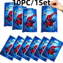 Marvel 蜘蛛侠儿童礼品袋，节日、生日、派对礼品包装袋，卡通礼品袋，生日主题蜘蛛侠手提袋 - 彩色 - 查看 7