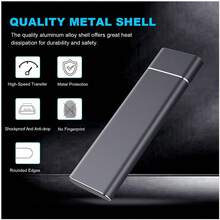 1TB 2TB Ultra-High-Speed Portable External Hard Drive, 1000GB 2000GB Large Capacity High-Speed External Portable Hard Drive, Portable 2TB 1TB External Hard Drive - View 5