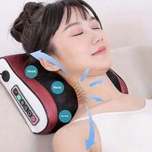 AXH. Multi-Function Neck & Shoulder Massager, Home Neck & Back Kneading Tool, Equipped With Adjustable Heating & Massage Functions (6 Massage Buttons), Massage Vibrator - EU C Type Plug(220-240V) - View 8