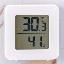 Termómetro y higrómetro digital mini, pantalla electrónica, alimentado por batería de botón, material de plástico, apto para interiores y exteriores, sin necesidad de enchufar, batería no recargable - Multicolor - Ver 7
