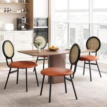 Dining Chairs - Brown Four-piece Set - View 5