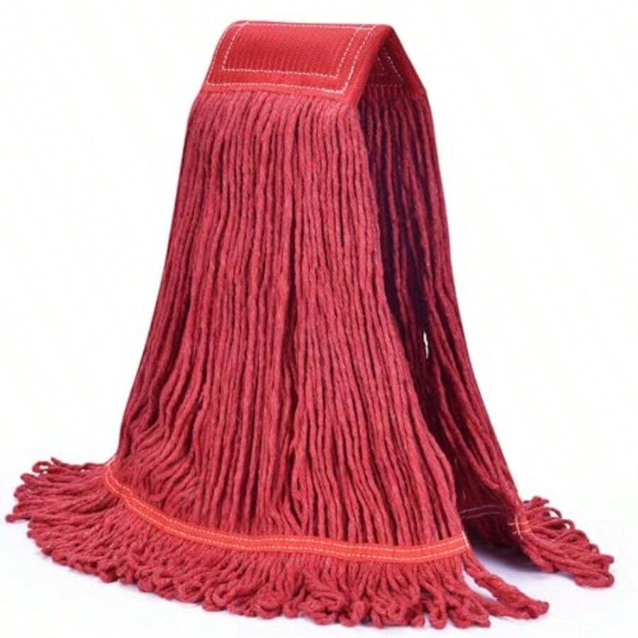 Ntetic On Mop Ead Replacement Cemical Reant Eavy Duty Commercial Mops  Floor Cleaning And Finising 5 Inc Wide Eadband Medium Size 20 Oz 1 Pack Red - 1 包中號 - 查看 1
