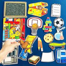 hoojojo 17pcs "If You Give A Mouse A Cookie" Felt Storytelling Set, Story Reading And Performance Props, Suitable For Classroom Education, Home And Parent-Child Interaction - Multicolor - View 4