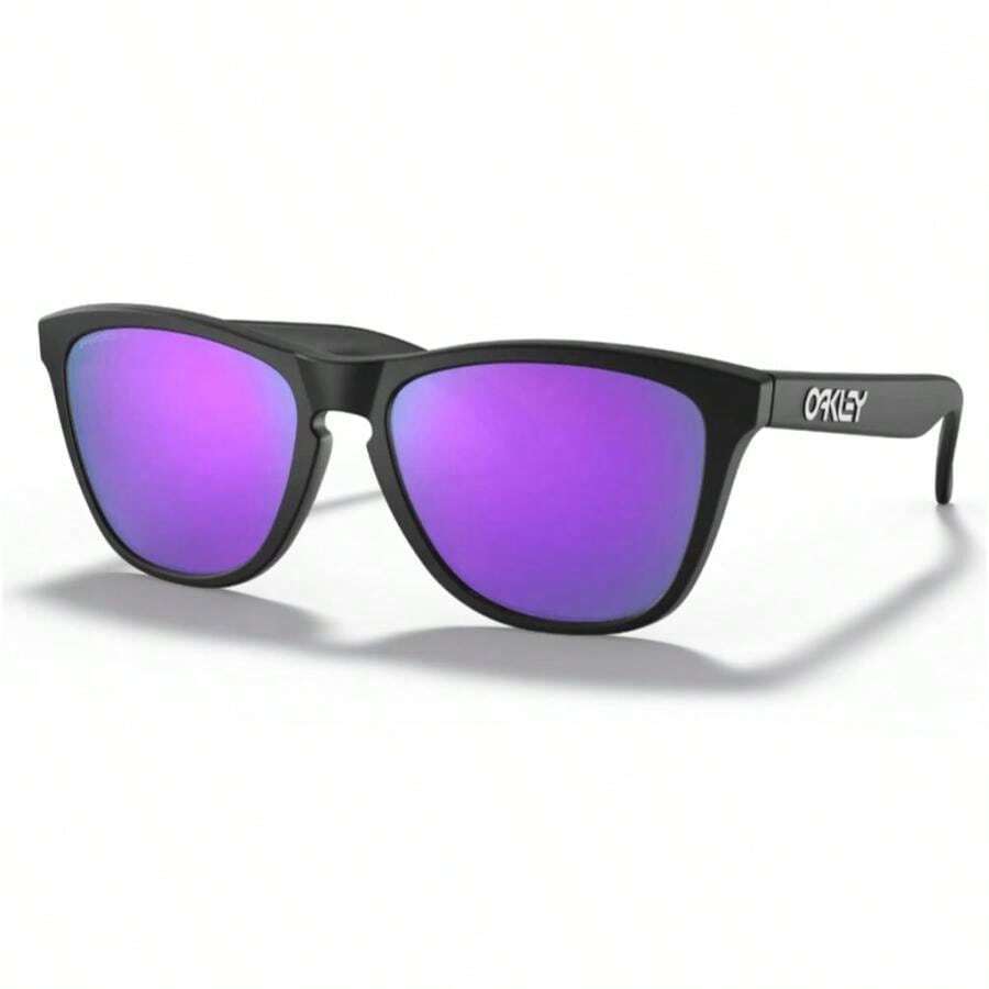 Oakley Frogskin Sunglasses |  | Men Sunglasses - Đen mờ / Tím Prizm - Xem 1