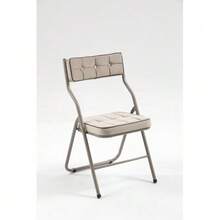 Folding Chairs 2 Pack - Foldable Dining Chairs With Cushion, Portable And Assembled Folding Extra Chair For Guests Kitchen Office Wedding Party Khaki - 卡其色 - 查看 2