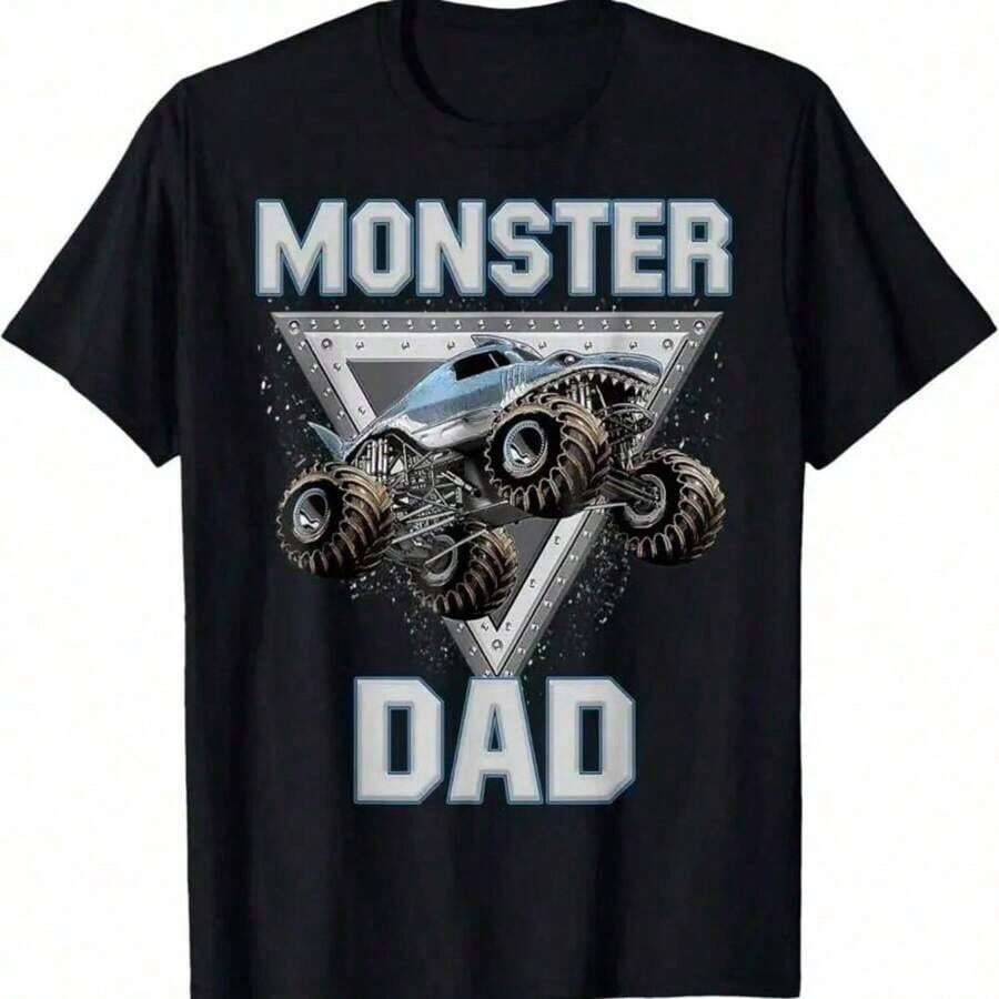 Summer Outfits For WomenMonster Truck Dad Fathers Day Monster Truck Are My Jam T Shirtsummer Outfits For Womensummer Outfits For Women,Summer Tops - Đen 5 - Xem 1