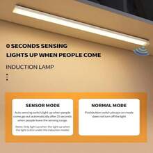 Motion Sensor LED Light Bar USB-C Rechargeable Magnetic Night Lamp For Bedroom Wardrobe Cabinet - 30cm - View 5