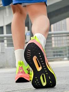 Unisex Casual Sports Shoes, Suitable For Gym, Running, Walking, Outdoor Activities, All Seasons - Fluorescent Yellow - View 7