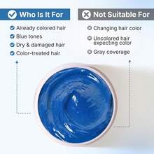 Karseell Blue Hair Color Depositing Mask, Intensely Hydrating Deep Conditioning Treatment, Refreshes Color And Tone 500mL - Blue - View 4
