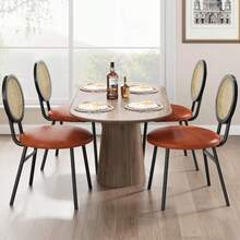Dining Chairs - Brown Four-piece Set - View 1