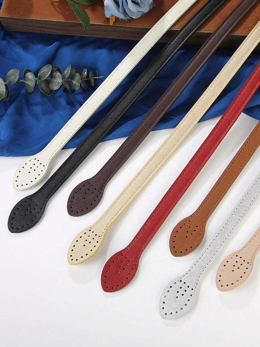 2 chiếc dây đeo vai họa tiết vải thiều tinh tế dành cho túi xách và cặp tài liệu nữ. Phụ kiện dây đeo vai thay thế màu trơn cho túi xách. Phụ kiện DIY dễ thương, vật dụng cần thiết khi đi du lịch, vật dụng cần thiết cho kỳ nghỉ. - Nhiều màu - Xem 1