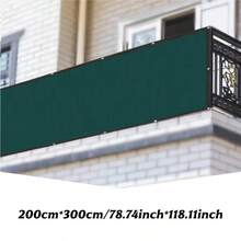 1pc Heavy Duty Green PE Privacy Screen Fence, Garden Privacy Weatherproof Shade Netting, Suitable For Garden, Patio, Backyard - Indoor & Outdoor Use, No Electricity Needed, Hanging Style Enhances Yard Aesthetics, 90% Shading Reusable Privacy Fence Cover - High Quality PE Vinyl Material With Metal Grommets And 6-Line Reinforced Edges, Dark Green Suitable For Patio Trellis, Outdoor Fencing - 1PC - View 11