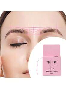 10m White Microblading Mapping Ink Line, Semi-Permanent Eyebrow Positioning Measuring Tool - White - View 12