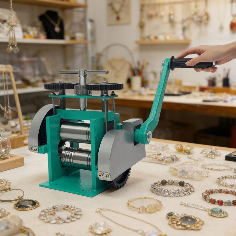 kangten Jewelry Rolling Mill Machine, Manual Combination Rolling Mill Presser Rolling Mill For Jewelry Making Tool - A - View 1