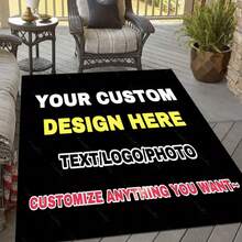 A Customized Personalized Carpet With Text, Photos, And Logos, Suitable For Outdoor RV Use, Such As In Gardens, Camping, Balconies, Indoor And Outdoor Entry Mats. It Makes A Perfect Gift For Christmas, Halloween, Thanksgiving, Birthdays,2D Flat Personalized Flannel Material Area Rugs, Local Printed Custom Your Image/Text/Photo Rug, Custom Rug, Personalized Gifts, Personalized Rug, Personalized Home Decor, Custom Gift Rug Custom Decorative Rug, Party Daily Anniversary Party Valentine's Day Wedding Anniversary Easter Mother's Day Graduation Father's Day Birthdays Anniversaries Thanksgiving, Christmas, Halloween, New Year's Carpet, Home Decor, Living Room Carpet, Living Room Rug, Bedroom Rug, Outdoor Rug , Floor Carpet, Home Decor Rugs, Home Stay Hotel, Washable Area Rugs Large Area Rug Soft Rug Accent Rug For Dining Room, Office, Living Room Bedroom Indoor Game Room Non-Slip Machine Washable Carpet Decorative Gift - Nhiều màu - Xem 1