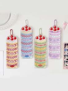 1 PC Adorable 4-Piece Card Holder With Student Snapshots Storage Case For Fan Displays And Accessories - Multicolor - View 5