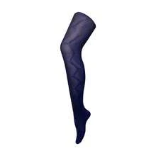 Sock Snob Sock Snob - Ladies Thick Coloured 80 Denier Opaque Patterned Winter Fashion Tights - 織藍 - 查看 1