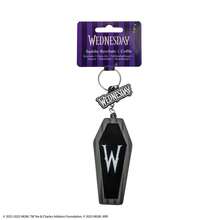 Wednesday Addams Coffin Squishy Keychain, MGM Official Licensed Dark Aesthetic Bag Pendant, Gothic Ornament For Fans - Coffin-shaped Box Charm - View 2