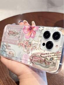 1个艺术十字架和圣母玛利亚图案透明TPU手机壳，防震防指纹，兼容 17 Pro Max/17/17 PAO/16 Pro/16 Plus/15/15 Pro Max/15 Pro/11/12/13/14 Pro Max/11 Pro/11 Pro Max/12 Pro/12 Pro Max/13 Pro/13 Pro Max/14 Pro/14 Pro Max，创意高级设计 - 彩色 - 查看 3