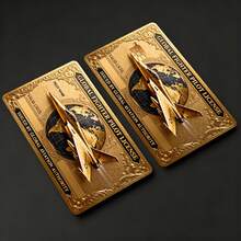 Pegatina de tarjeta de crédito de avión dorado brillante de lujo, adecuada para EBT, transporte, llaves, tarjetas de crédito, tarjetas de débito, protección de tarjetas bancarias, sin burbujas, de alta calidad, diseñada para tarjetas pequeñas - A - Ver 5
