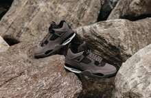 Jordan Cave Stone Series Men Sneakers Gym Running Daily Sweat Absorption Breathable Shock Absorption Lightweight Cushioning Thick Sole Logo Solid Color Easy To Wash Quick Dry Versatile For Travel Commuting Leisure School Men Teen Black Grey FV5029-200 - Black/Gray - View 6